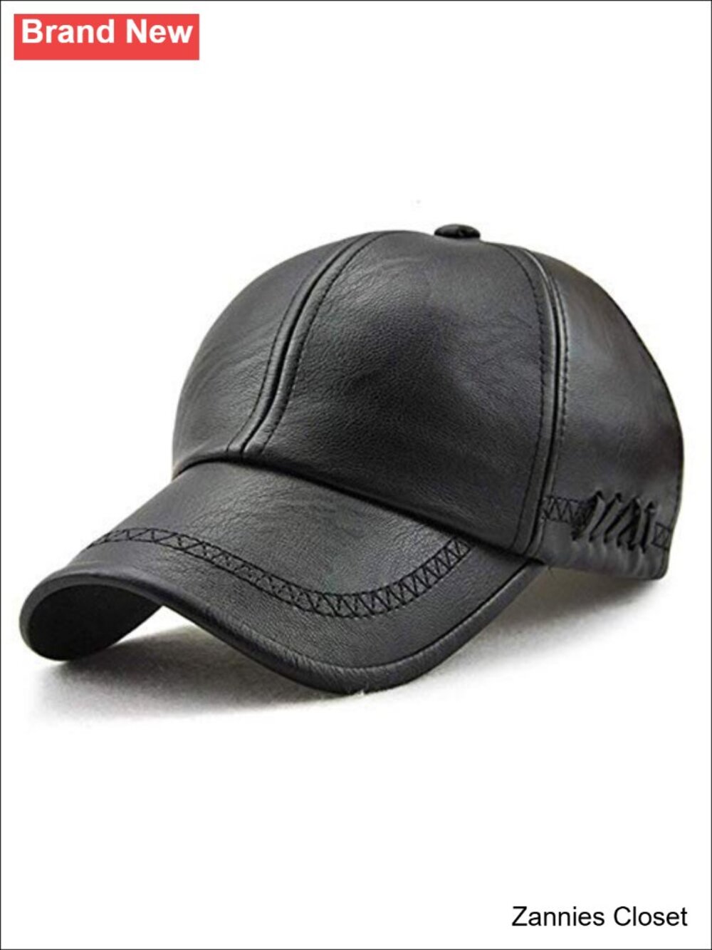 π€ Dewsshine Unisex PU Leather Adjustable Structured Baseball Cap